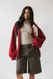Paula Oversized Jacket in Red