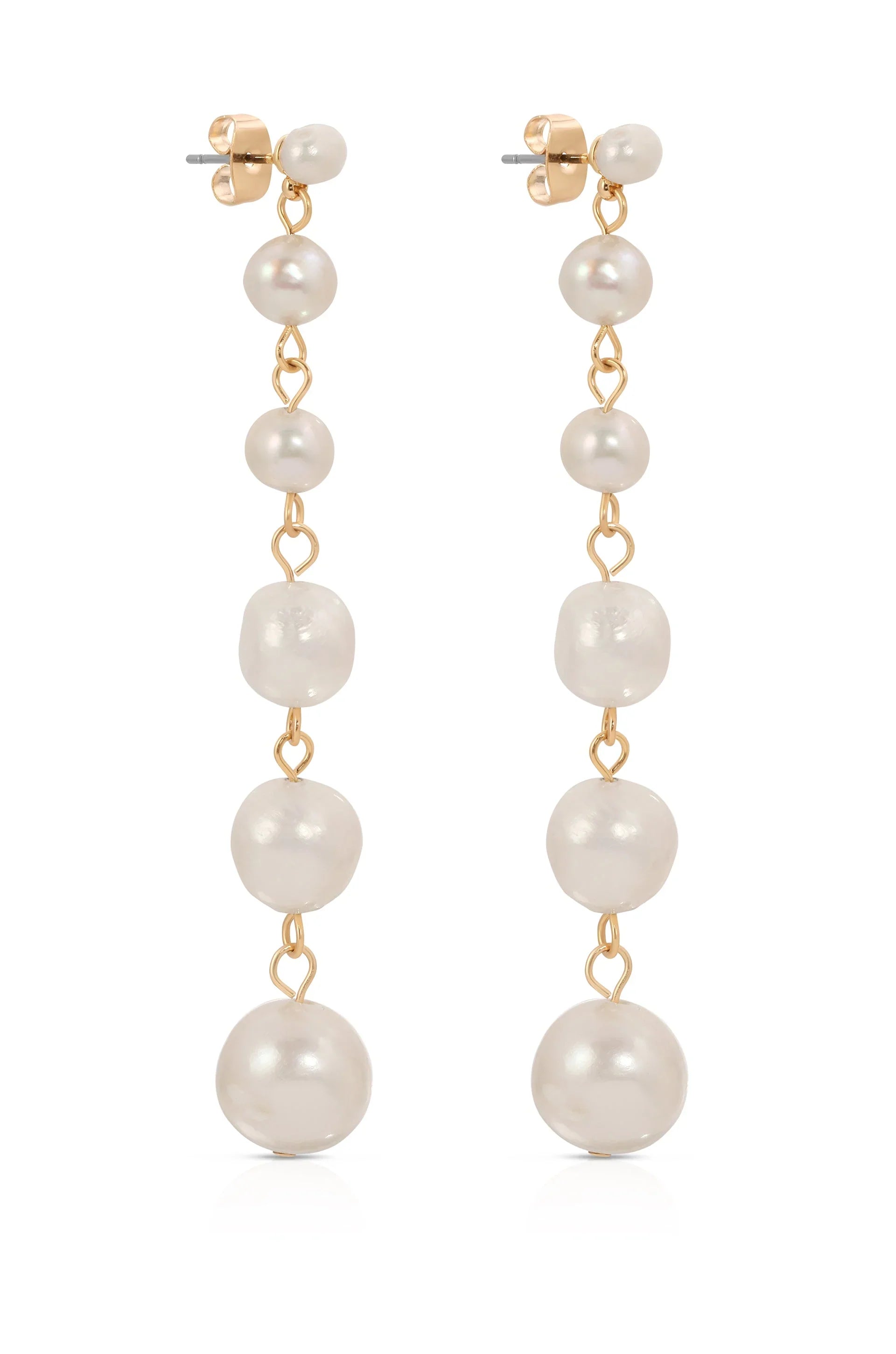 Graduating Freshwater Pearl Earrings