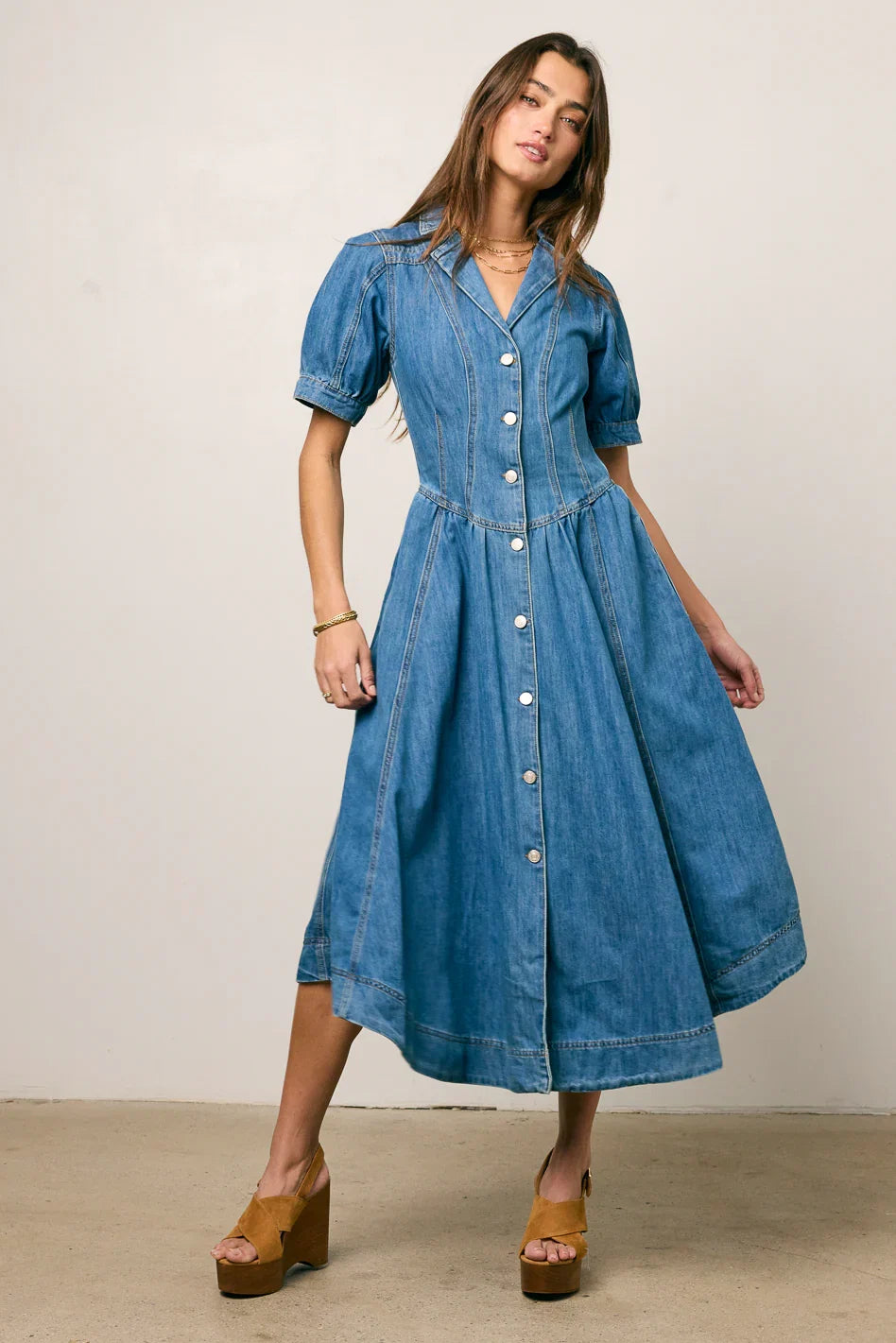Mylie Denim Maxi Dress FINAL SALE