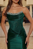 Hope Gown Emerald Scoop Neckline Dress