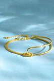 Love Knot Double Layered Gold Bracelets