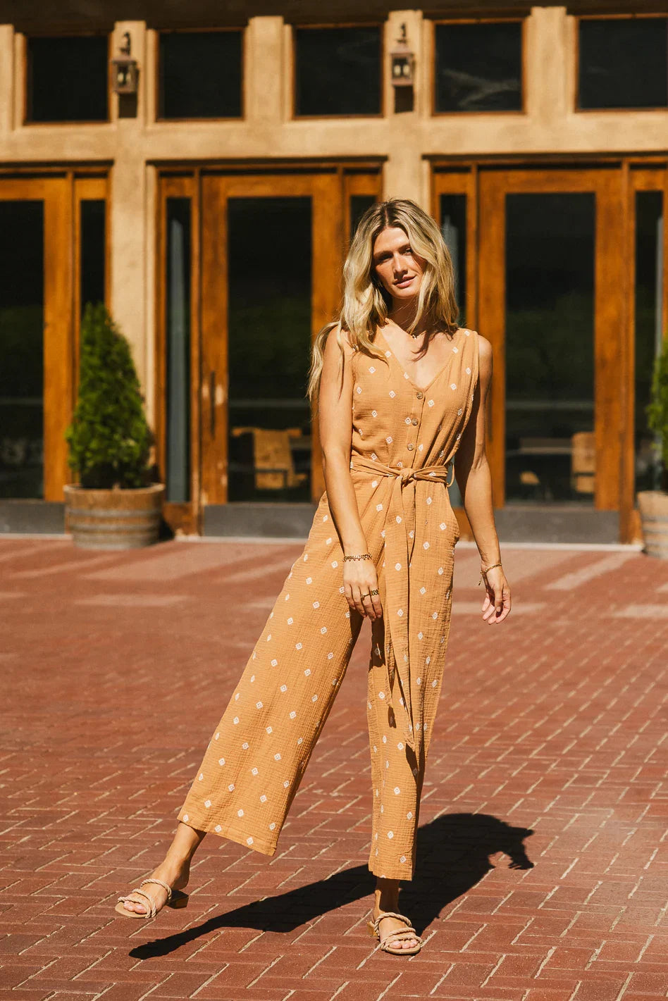 Mackie Embroidered Jumpsuit FINAL SALE