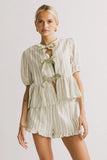 Ethel Tie Front Blouse FINAL SALE