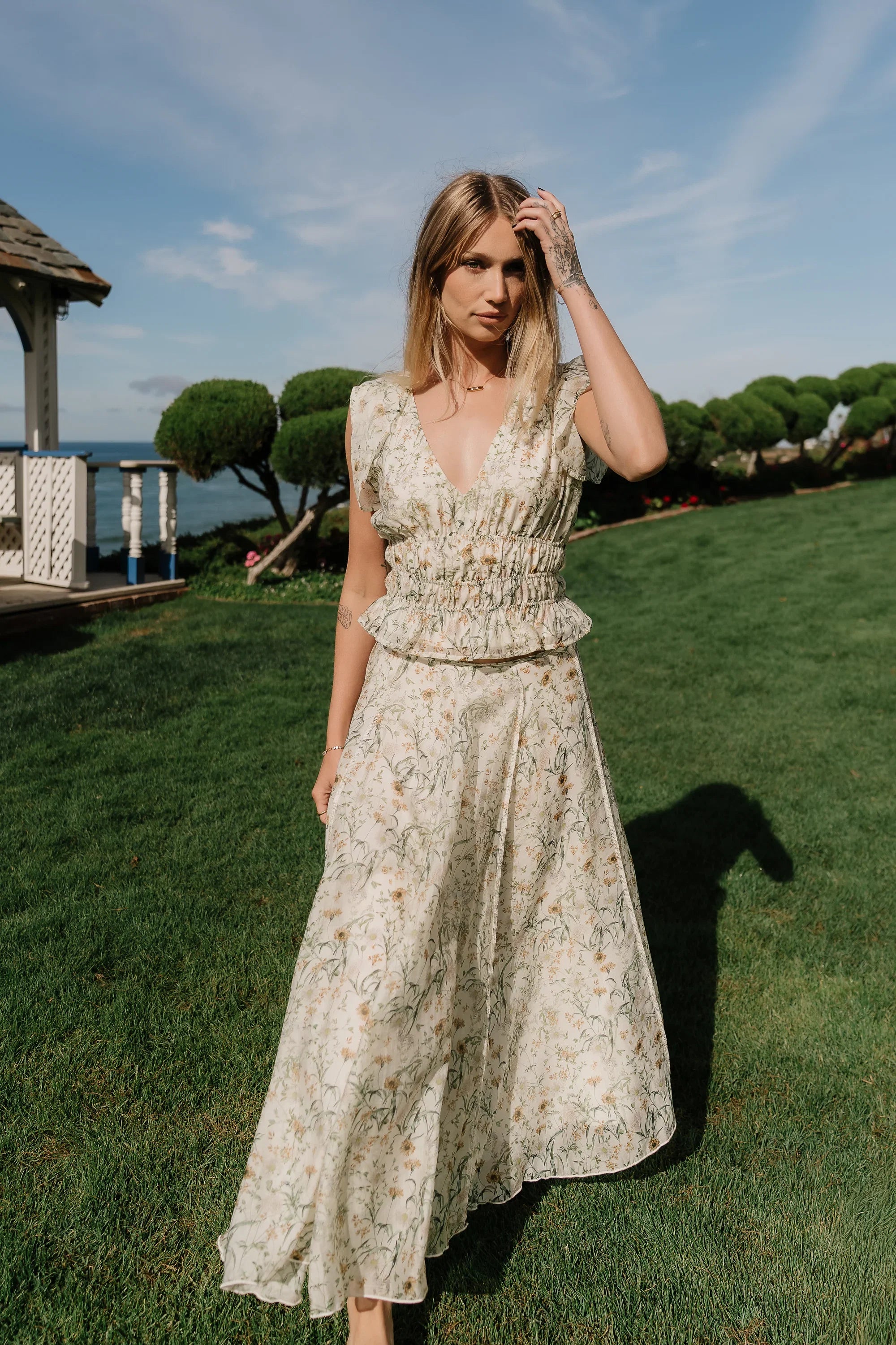 Carlie Floral Midi Skirt