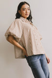 Callum Button Up in Mocha FINAL SALE