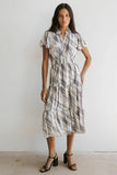 Mikaela Abstract Midi Dress FINAL SALE