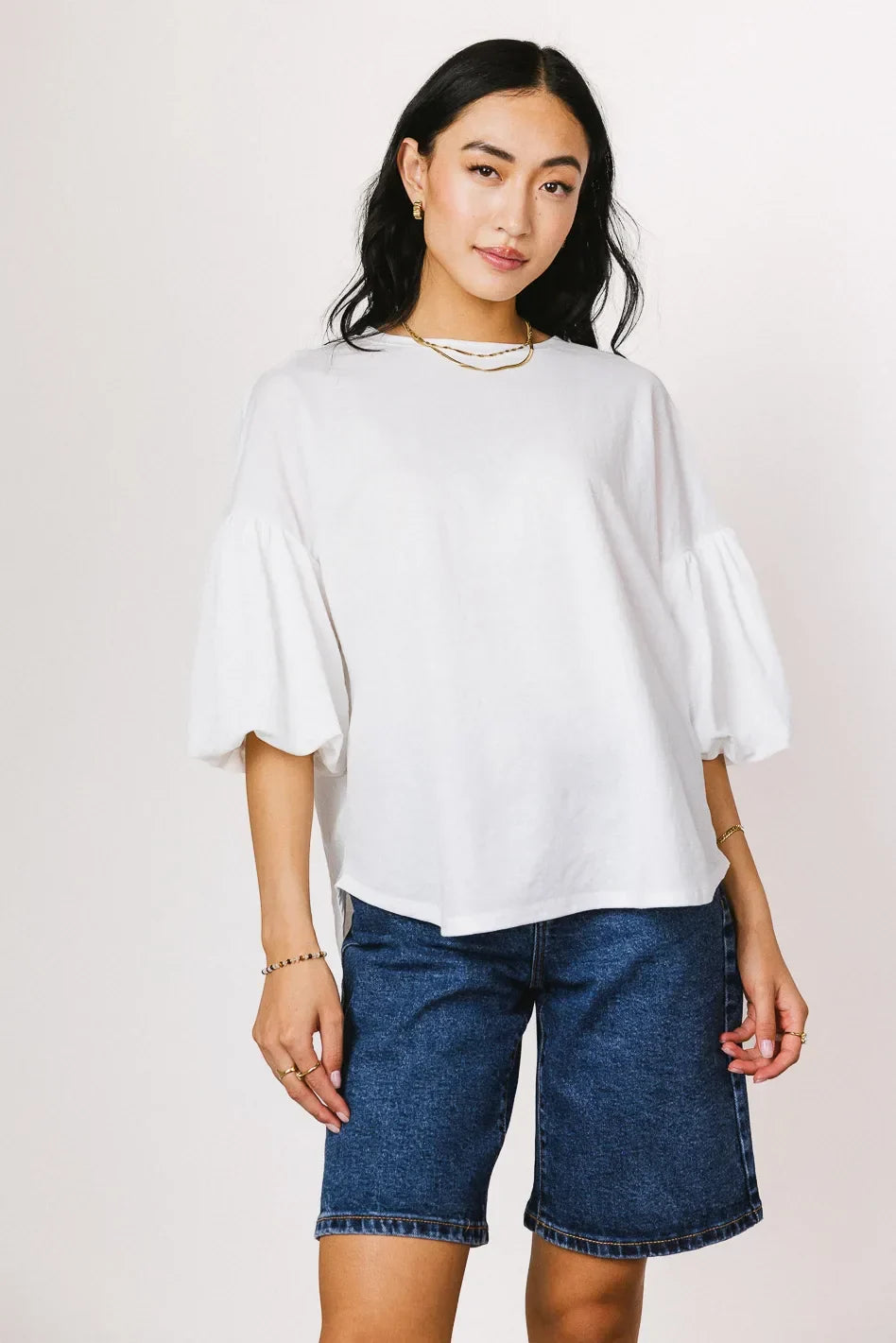 Veda Top in White FINAL SALE