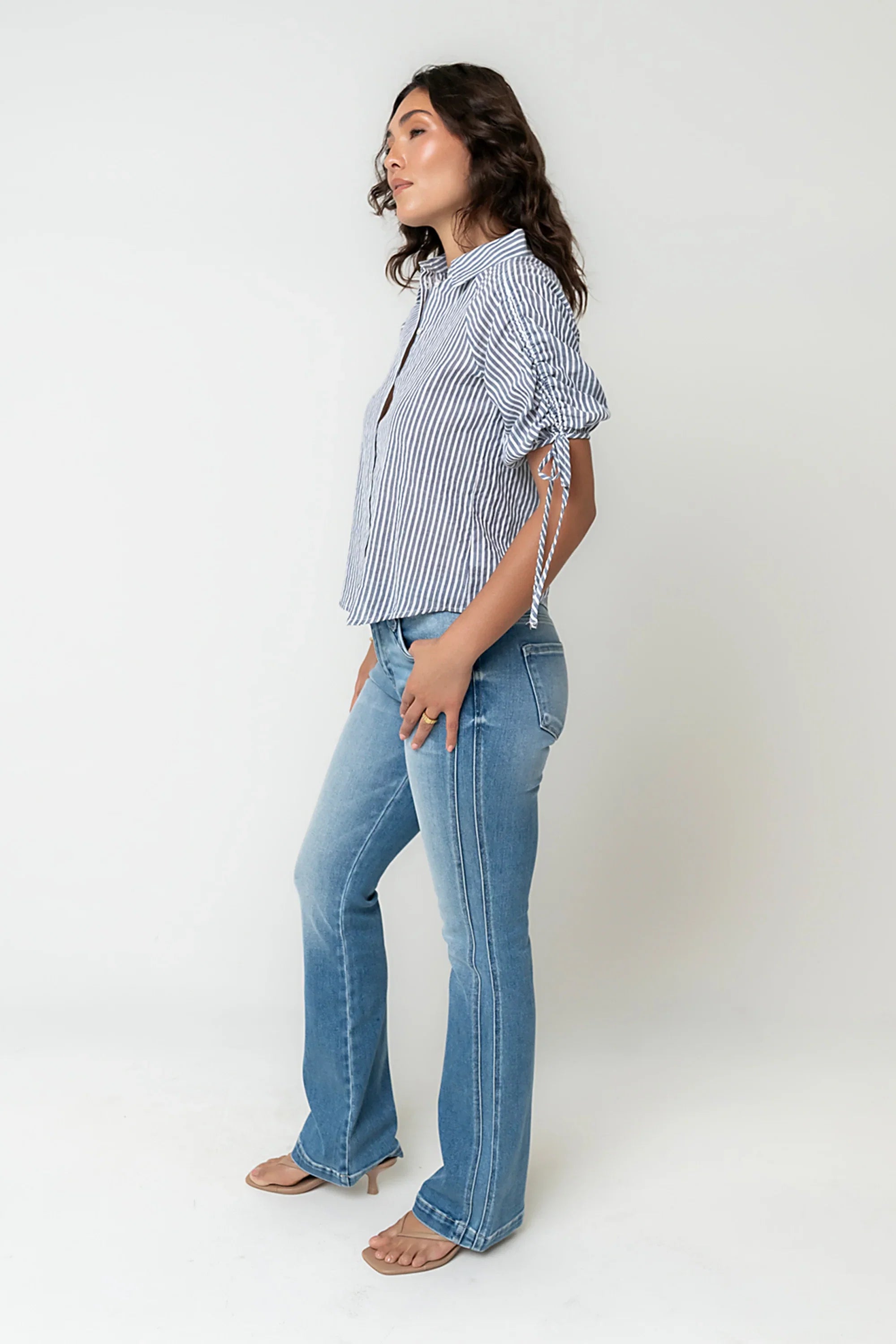 Kylen Striped Button Up