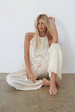 Nayla Baggy Satin Tie Pants
