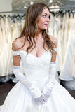 Vintage Off the Shoulder Bridal Ball Gown