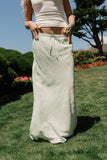 Marty Floral Maxi Skirt in Green