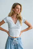 Liliana Floral Tee in Ivory