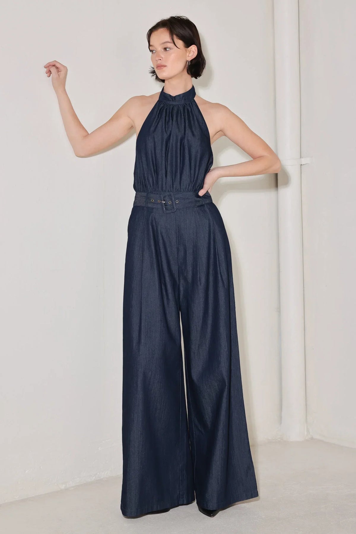 EVENING EDITION DENIM JUMPSUIT