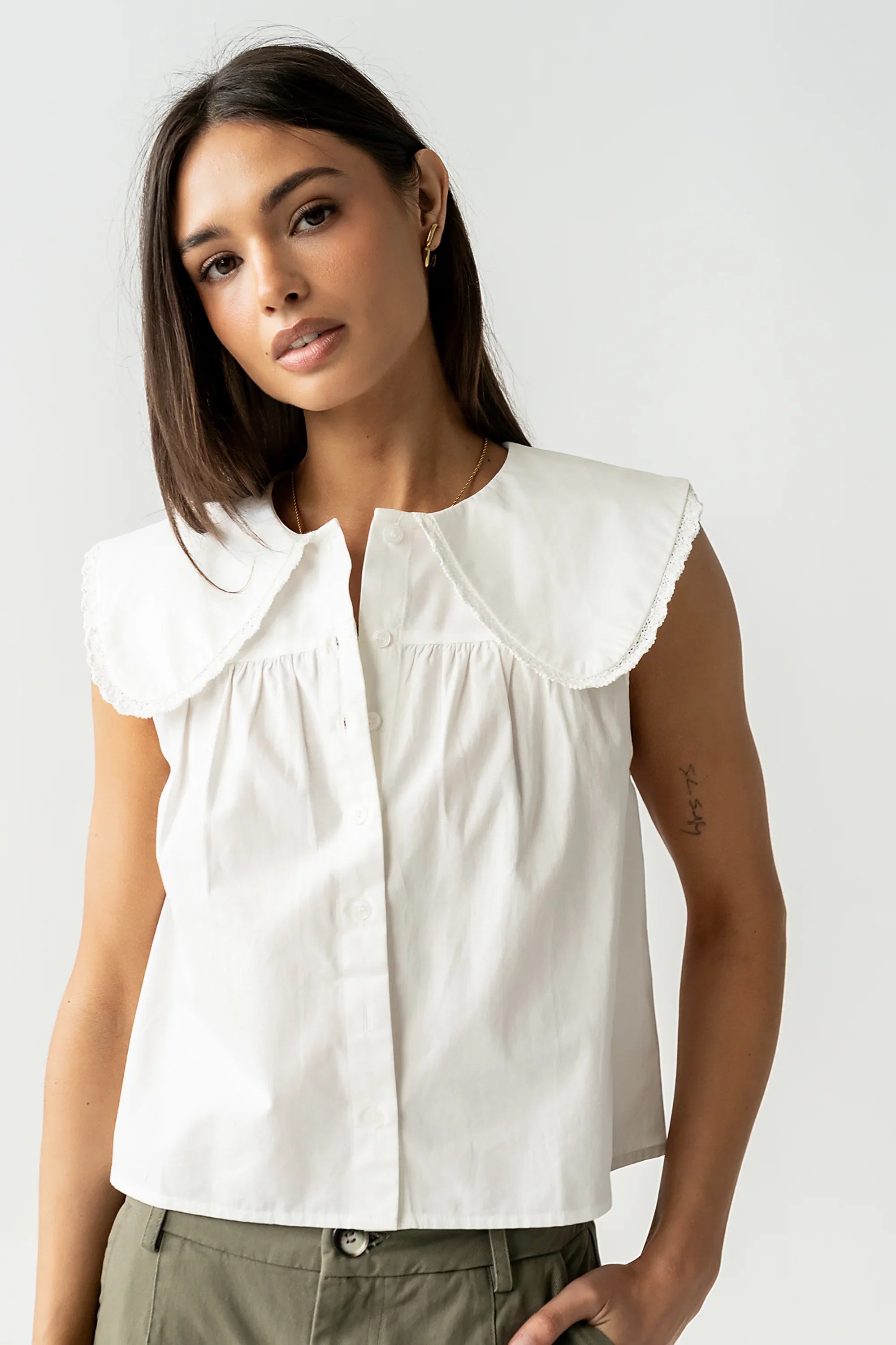 Carlson Collared Top