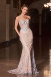 Elsie Gown Halter Mermaid Evening Dress