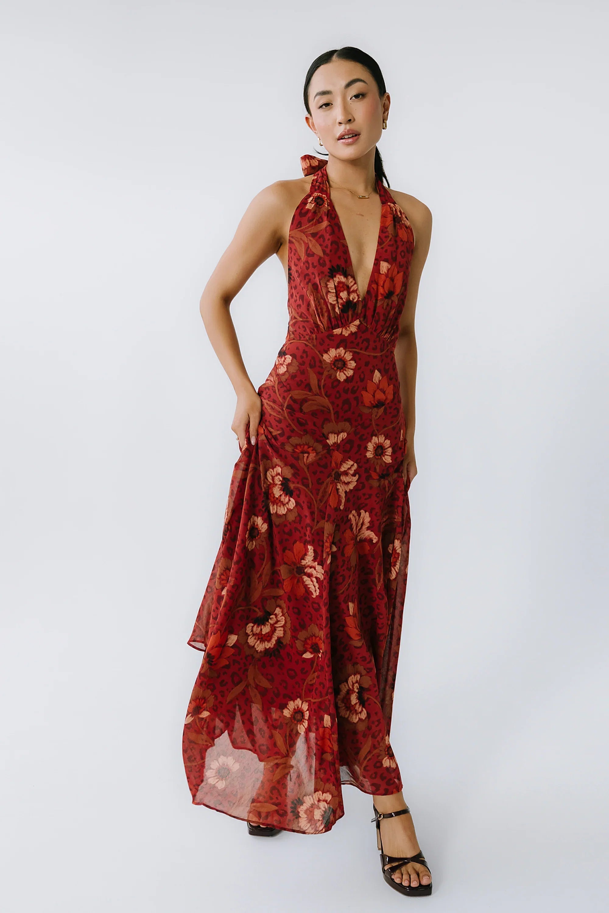 Tracey Halter Maxi Dress