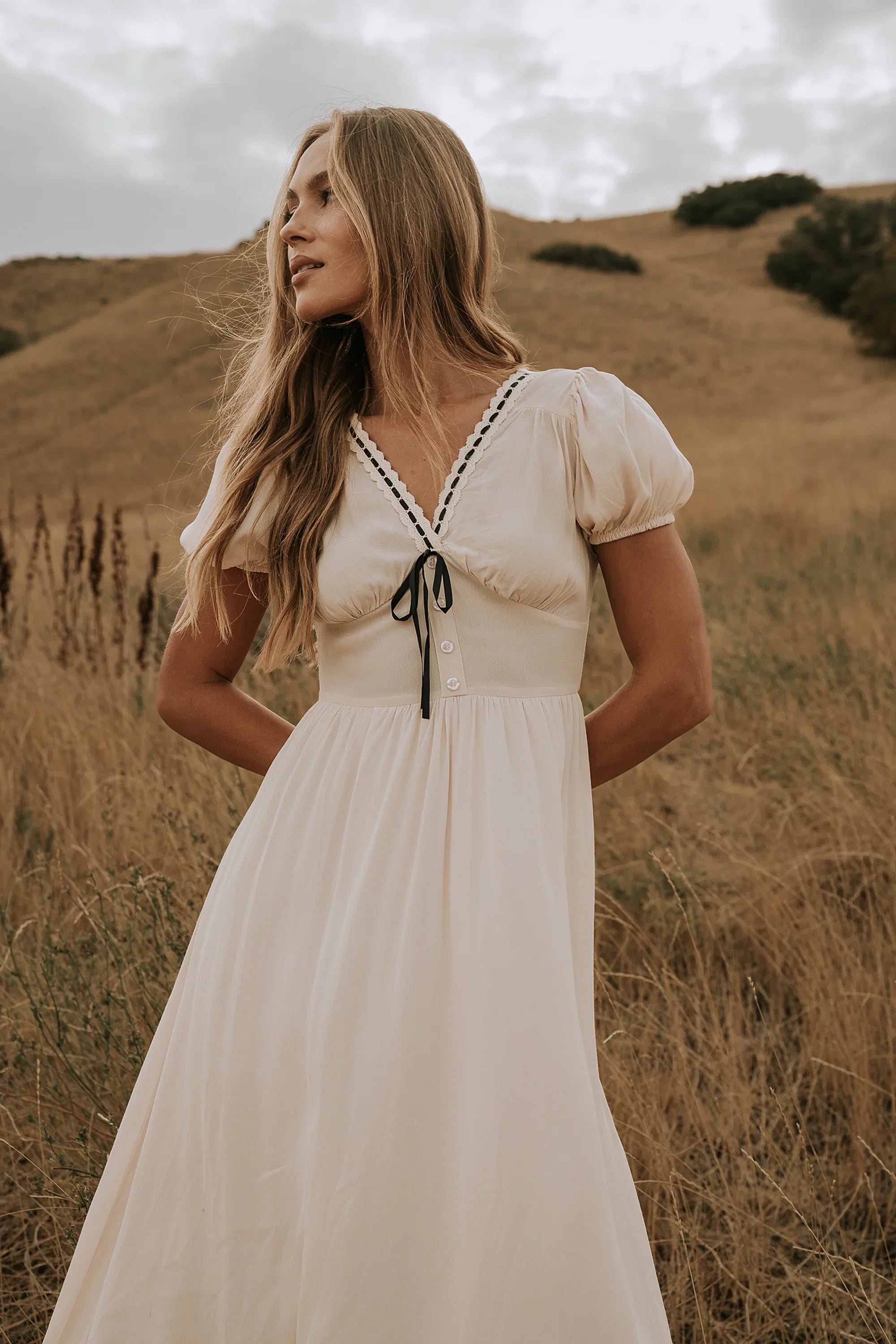 Kaydence Maxi Dress in Cream FINAL SALE
