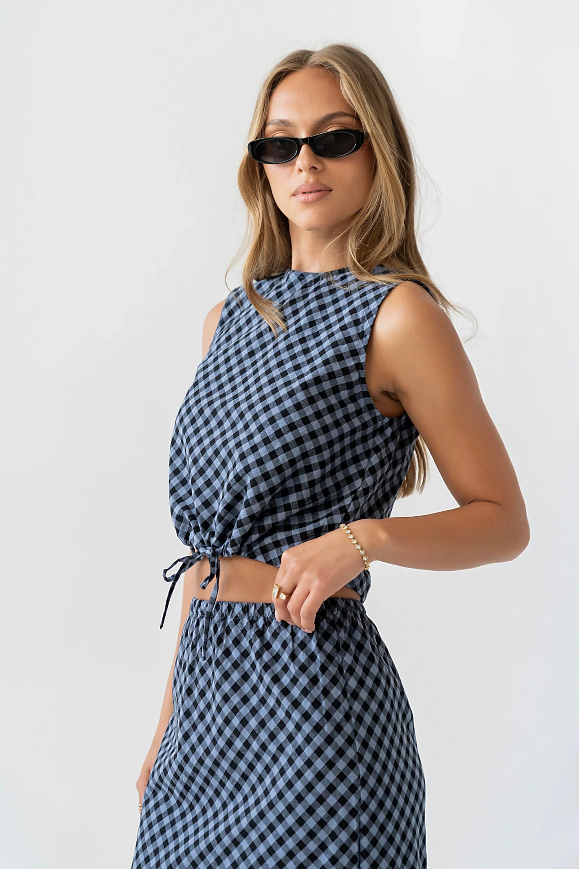 Baylor Plaid Tank