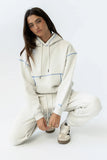 Mozie Contrast Sweatshirt in Grey