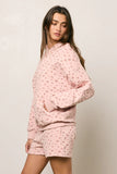 Elora Floral Sweatshirt in Pink FINAL SALE