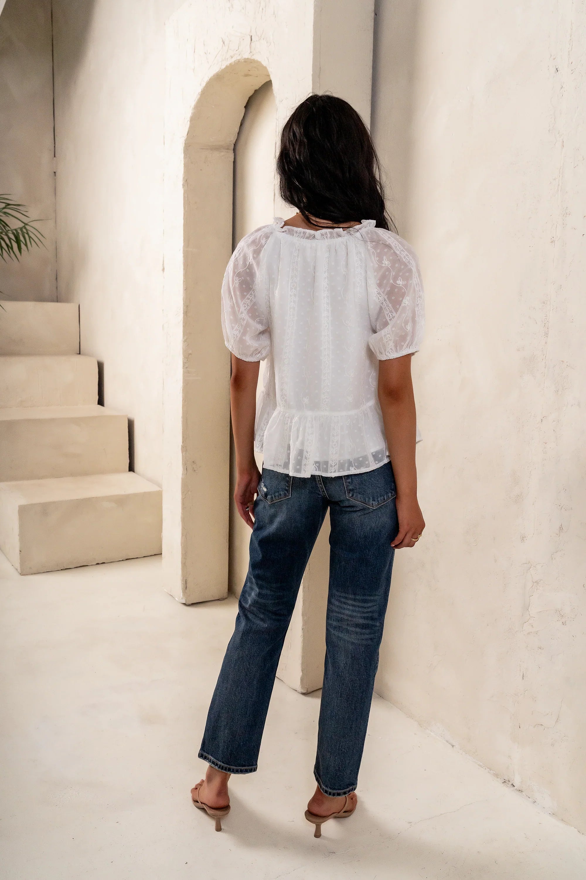 Melina Embroidered Blouse FINAL SALE