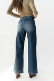 Alexia Wide Leg Jeans in Dark Wash