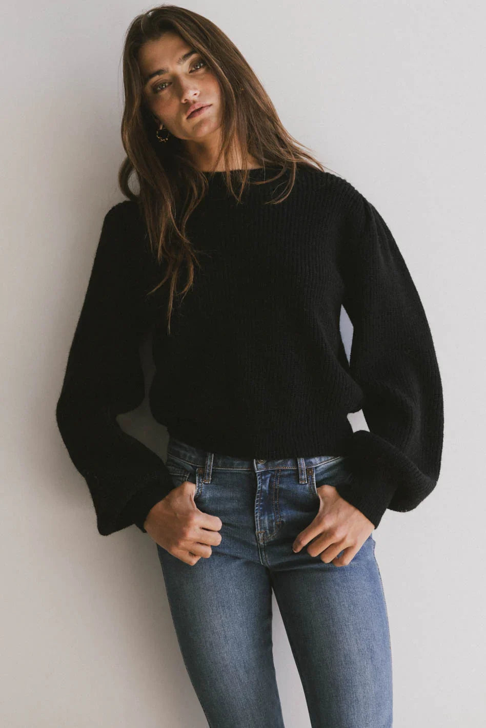 Amber Knit Sweater in Black FINAL SALE
