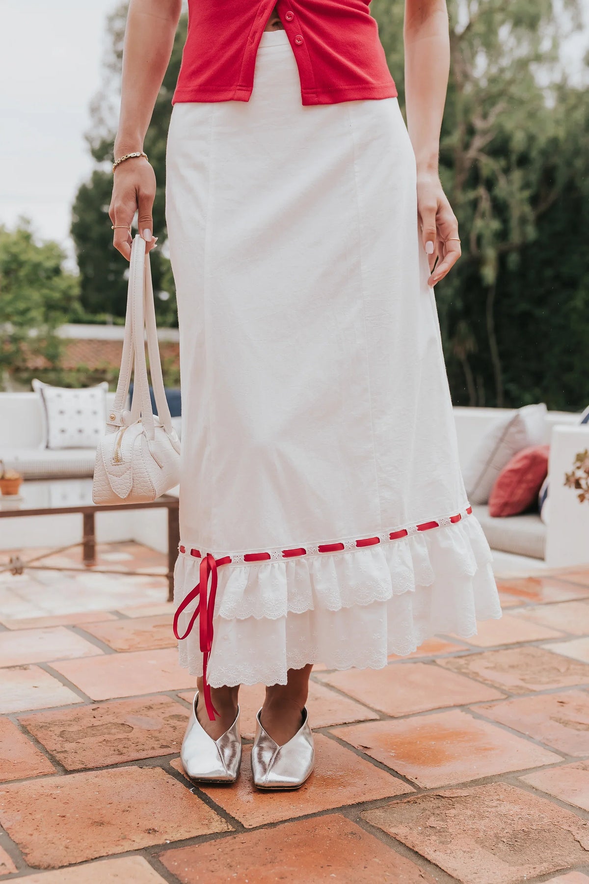 Harlow Embroidered Maxi Skirt