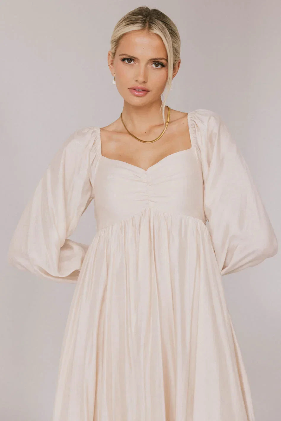 Rael Midi Dress in Natural FINAL SALE