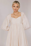 Rael Midi Dress in Natural FINAL SALE