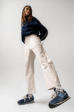 Scottie Barrel Jeans in Ecru FINAL SALE