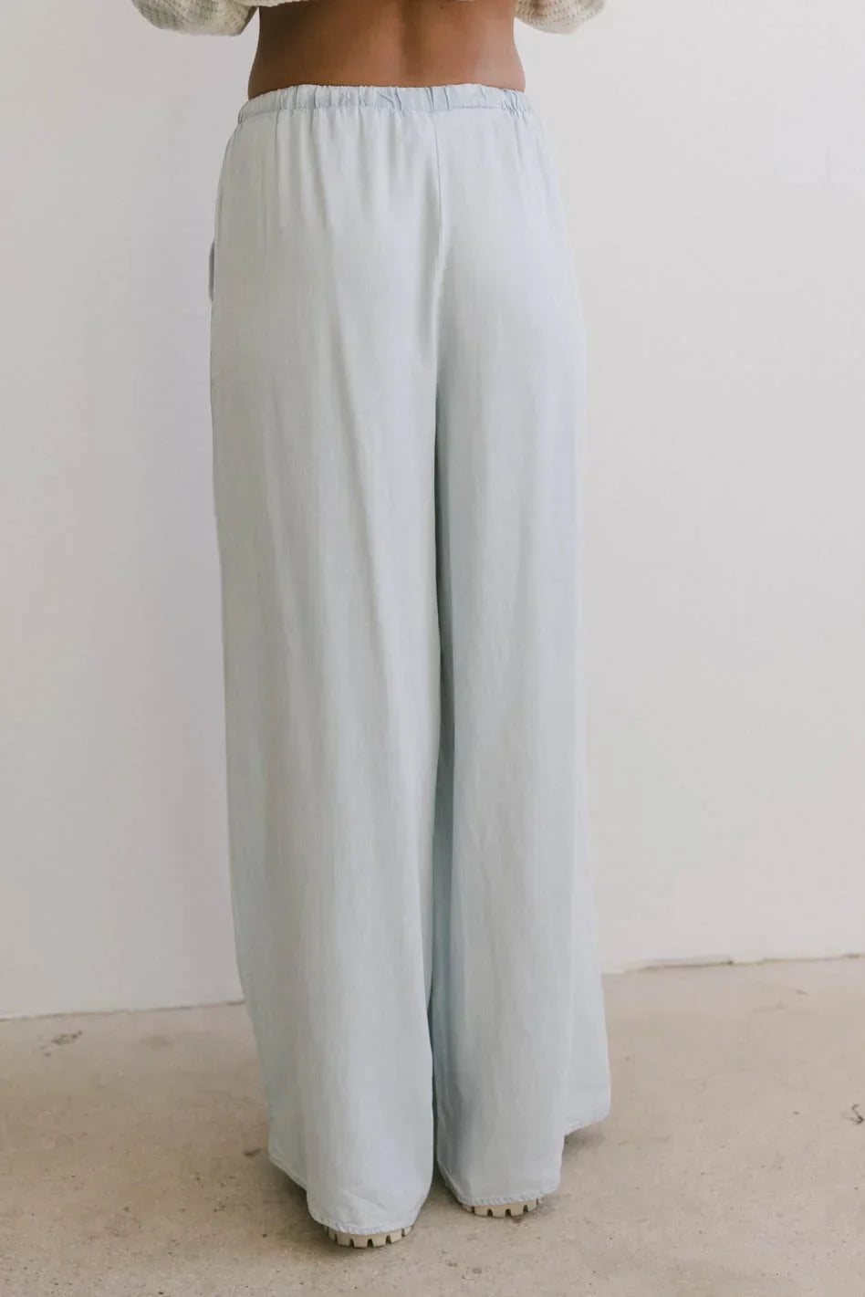 Luisa Wide Leg Pants in Blue FINAL SALE