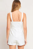 FIRST DATE WHITE DENIM SKORT ROMPER