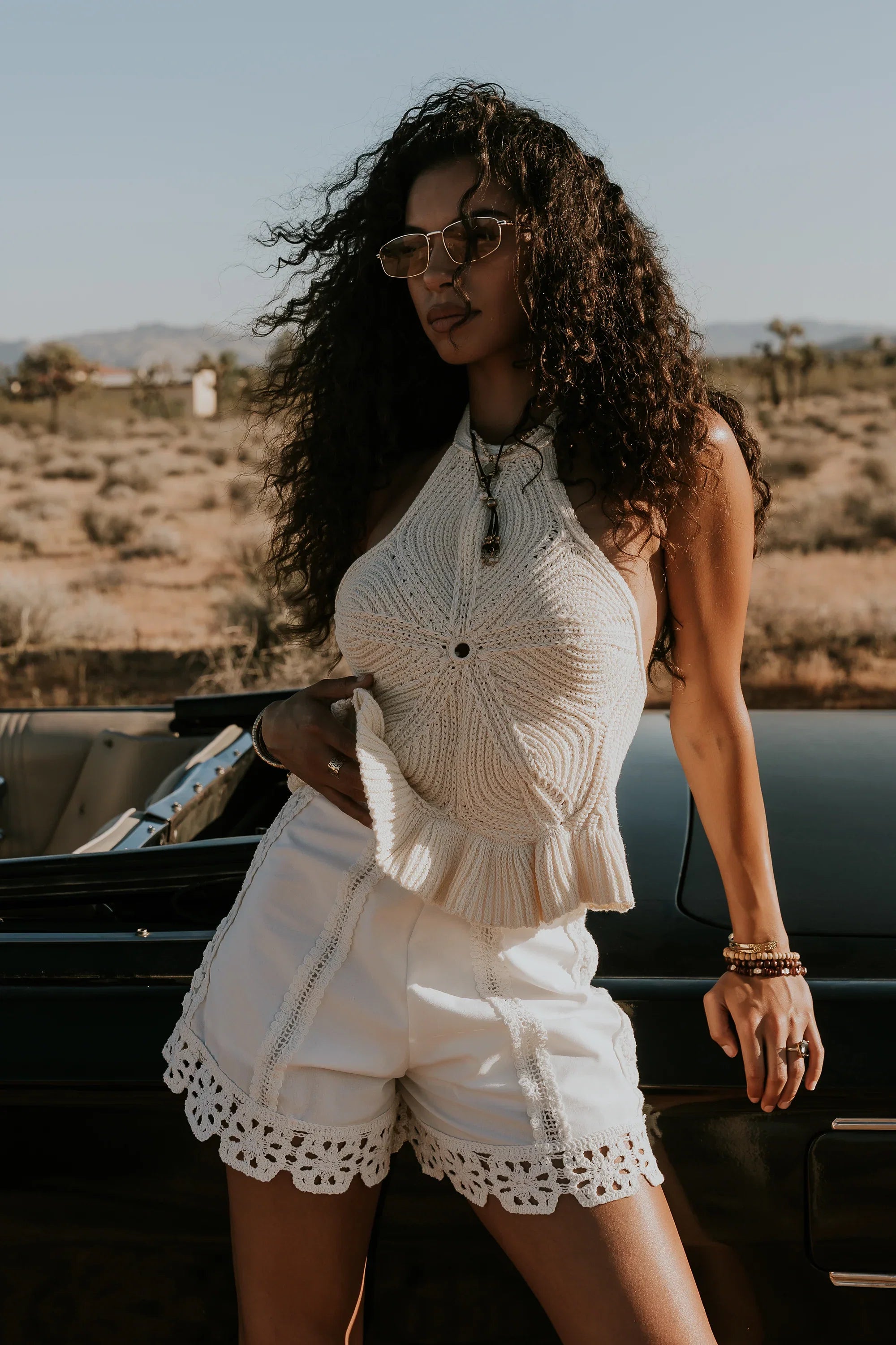Jessie Crochet Trim Shorts
