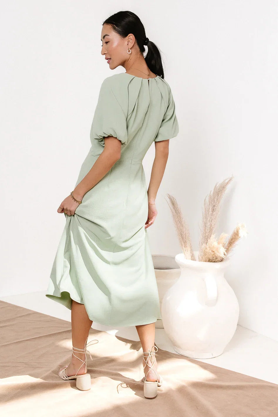 Maeve Midi Dress in Mint FINAL SALE