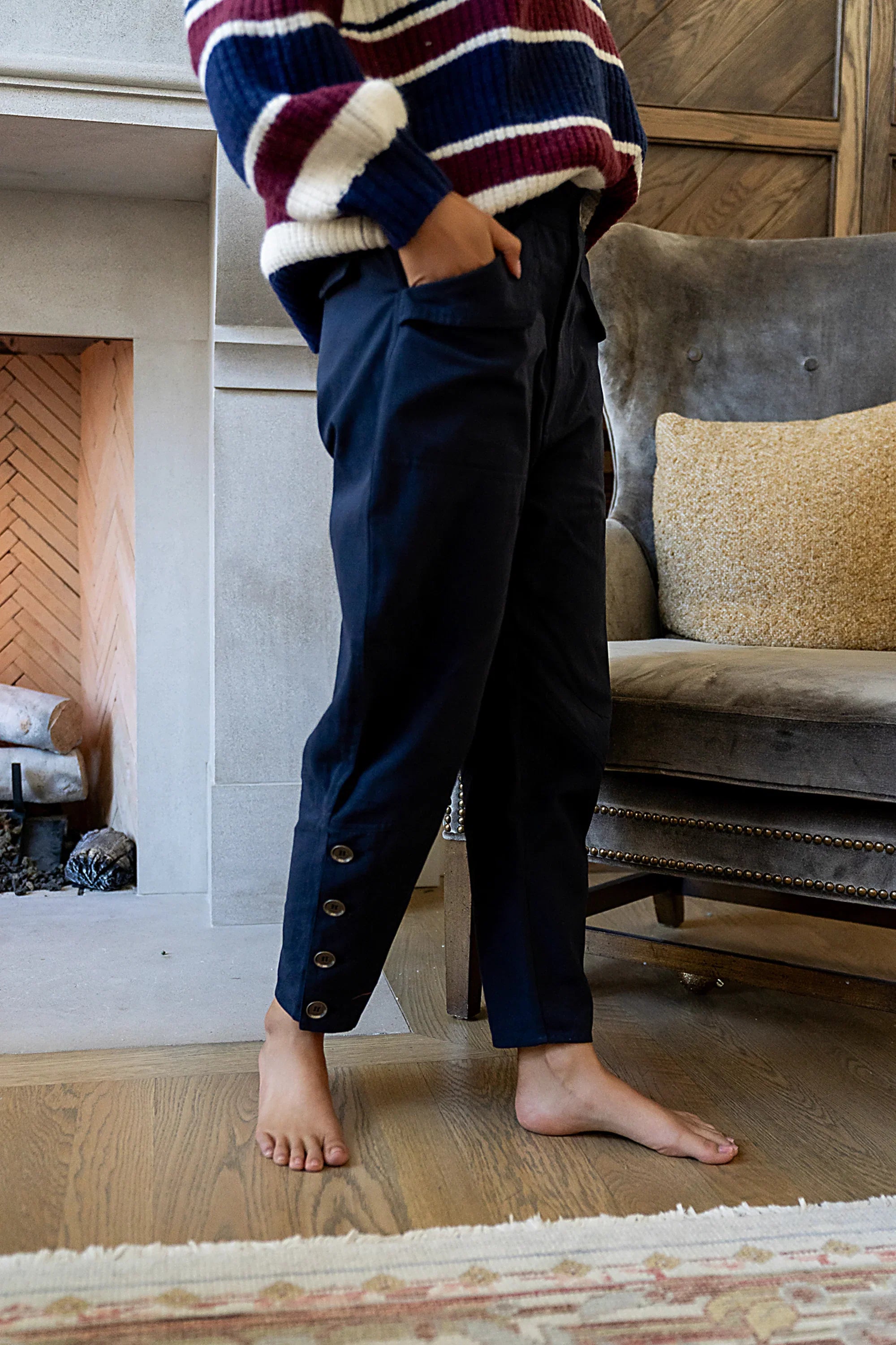 Lennie Cropped Barrel Pants