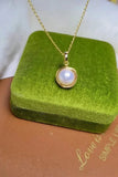 White Pearl Earrings Necklace Sets