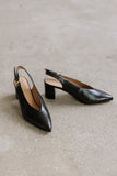 Candice Slingback Heels in Black FINAL SALE