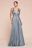 Kinsley Gown Soft Satin A line Dress