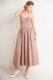 UNDERSTATED GLAM BUSTIER MIDI DRESS