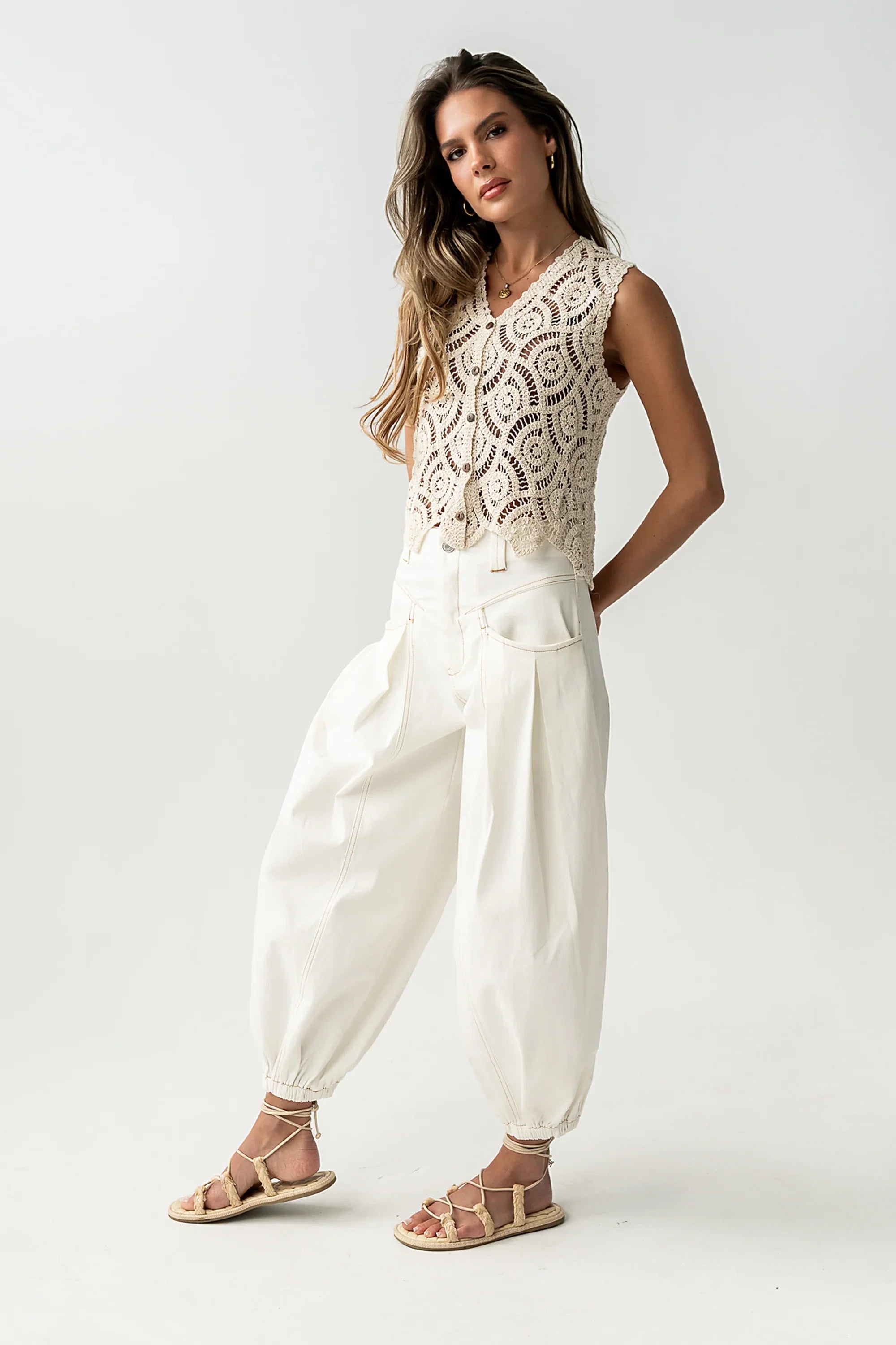 Correy Pants in Off White