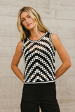 Nori Crocheted Sweater Vest FINAL SALE