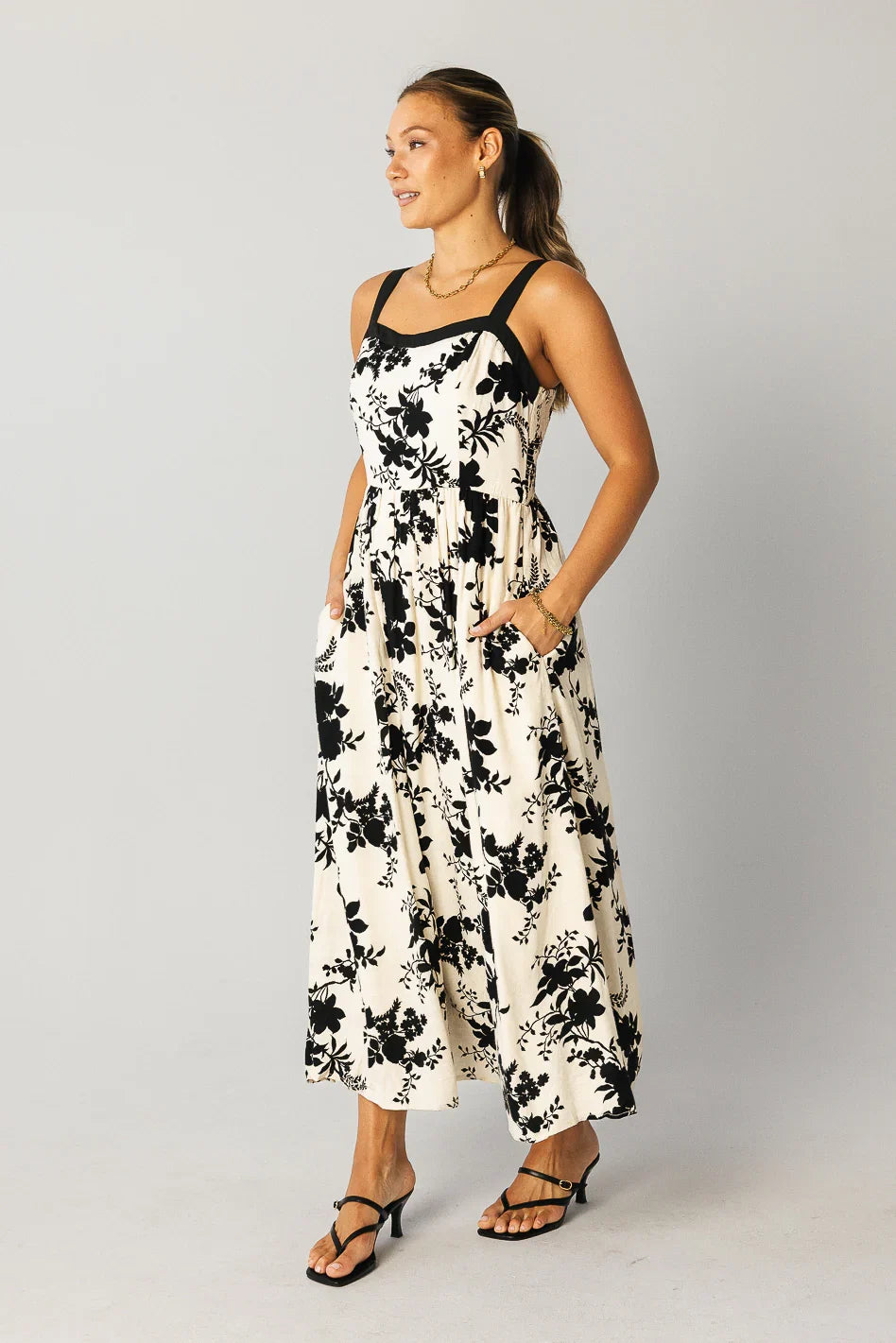 Zora Floral Midi Dress FINAL SALE