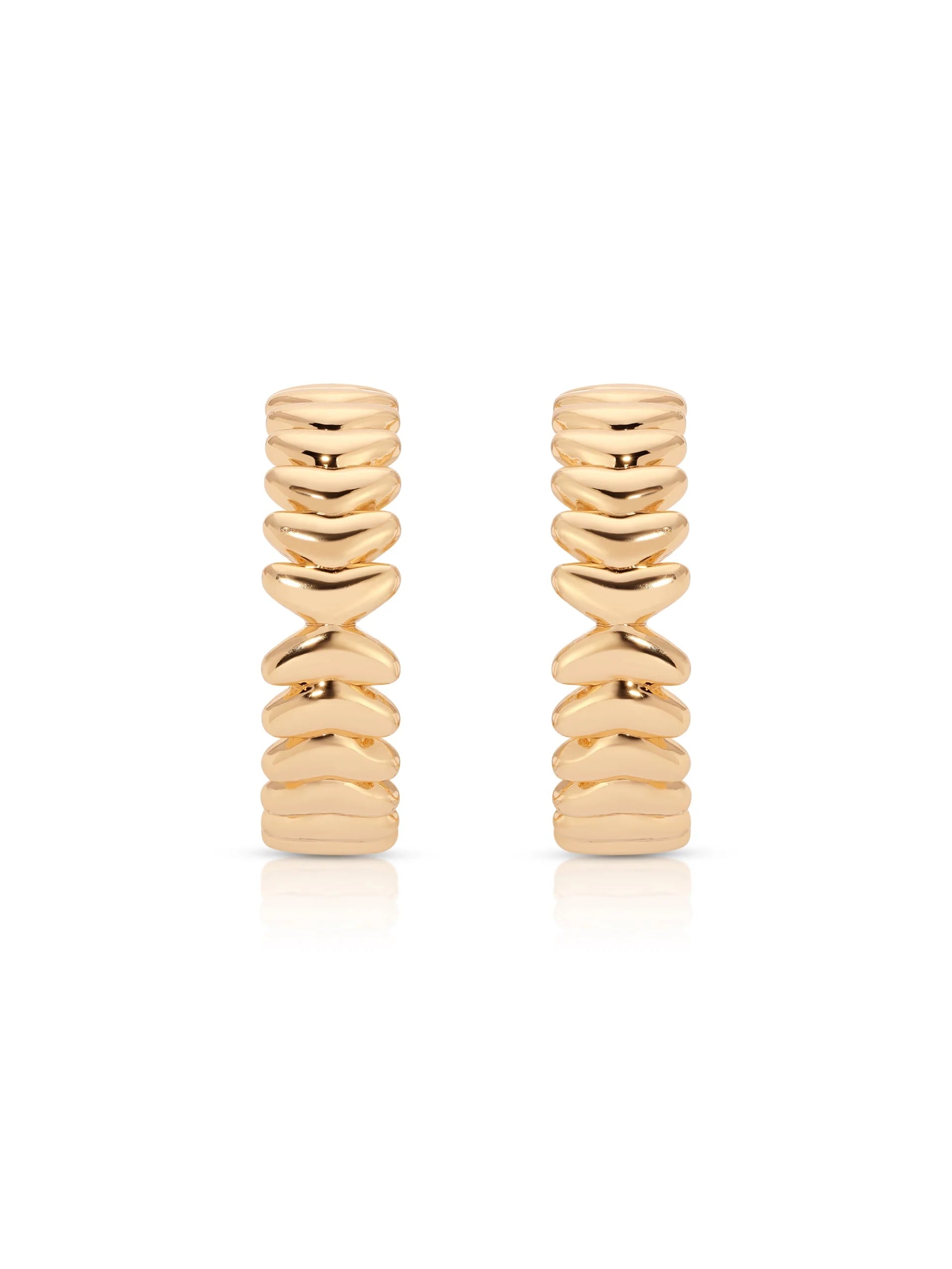 Medium Metal Moderna Hoops