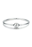 Star Bangle Bracelet In Sterling Silver