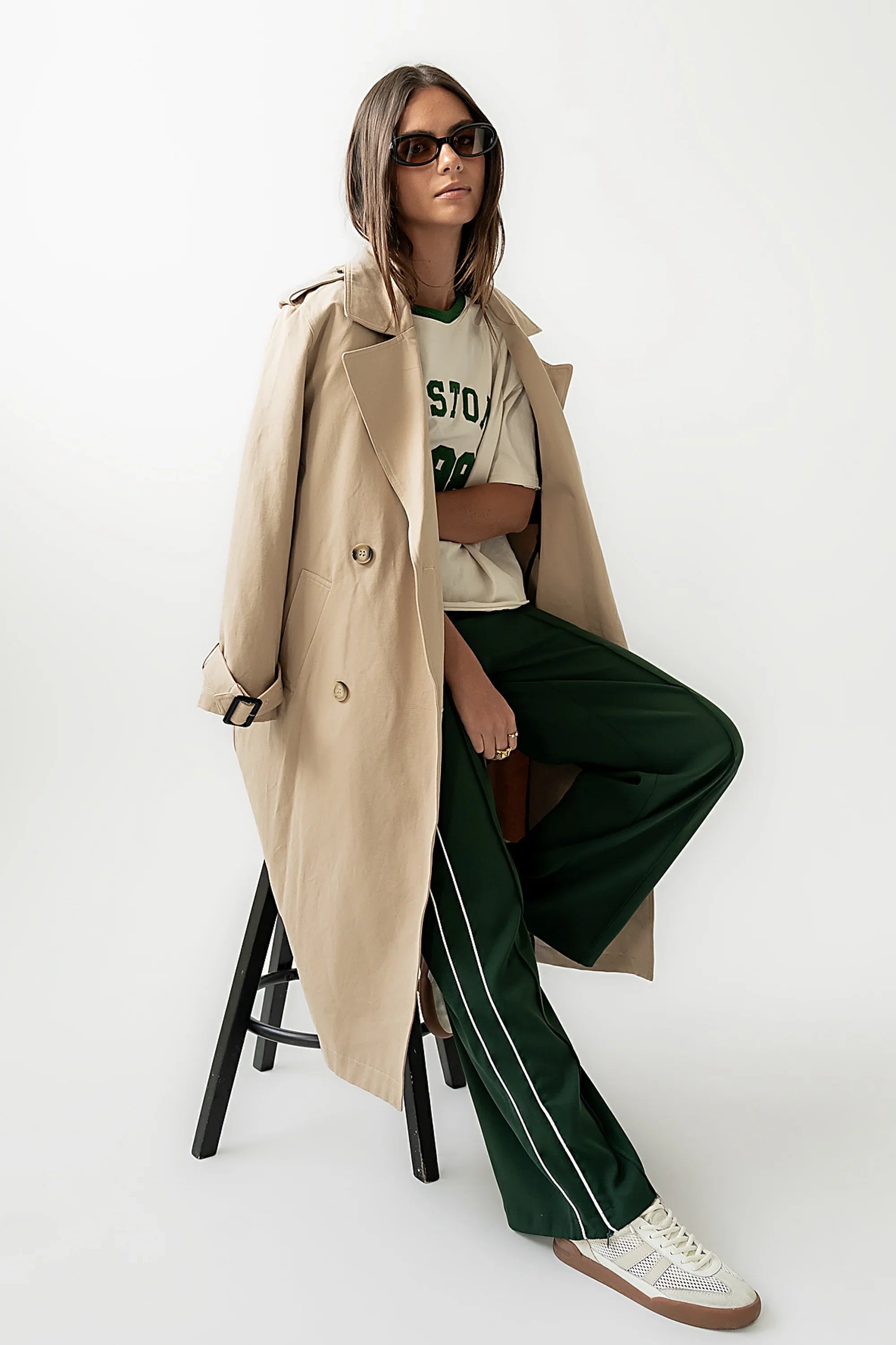 Rachel Trench Coat in Tan FINAL SALE