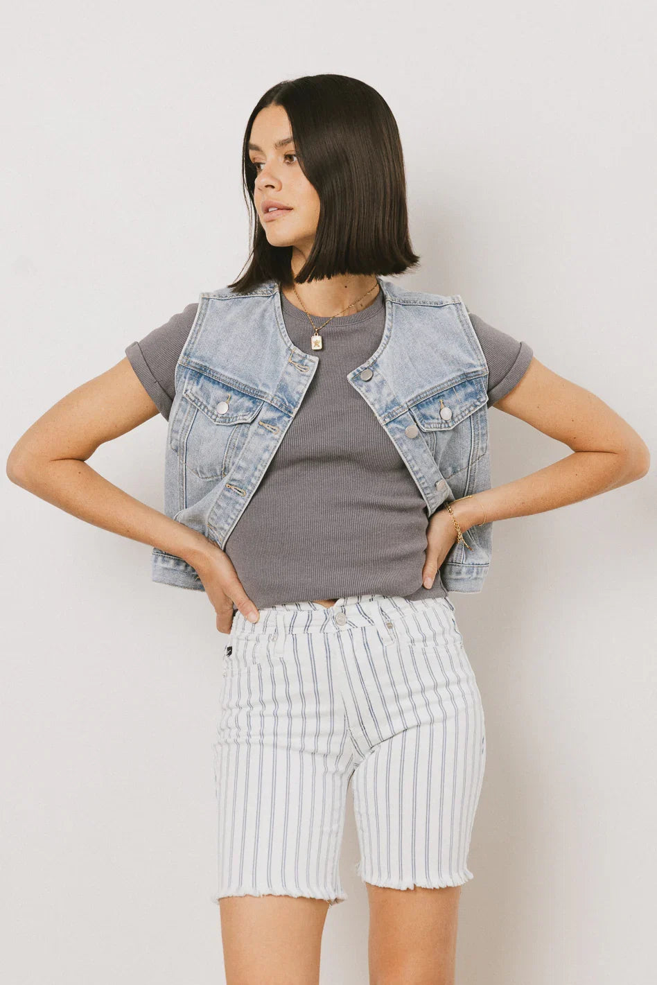 Aiden Denim Vest FINAL SALE