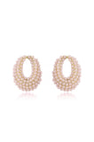 Classic Pearl Cluster Stud Earrings