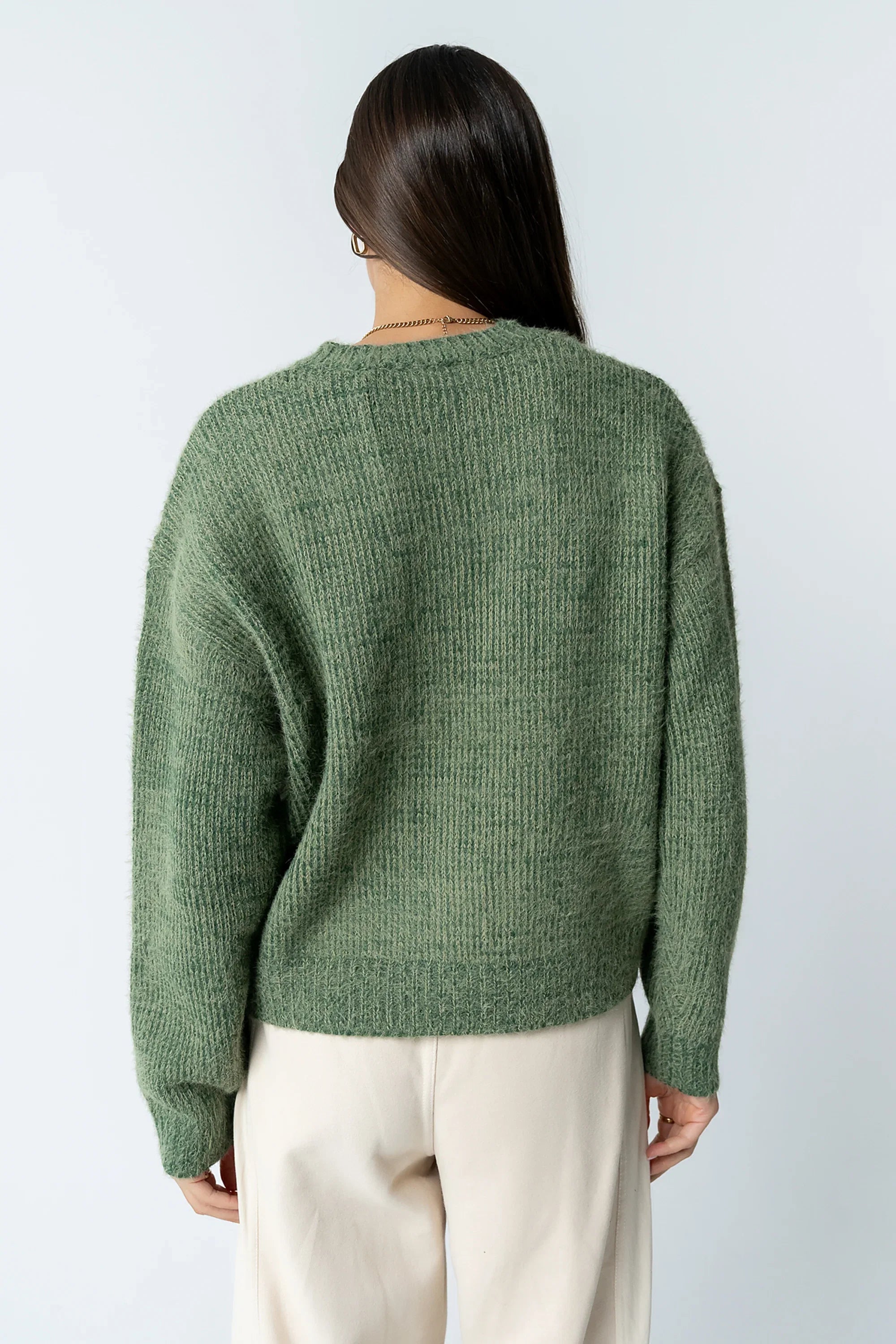 Russel Oversized Sweater in Green