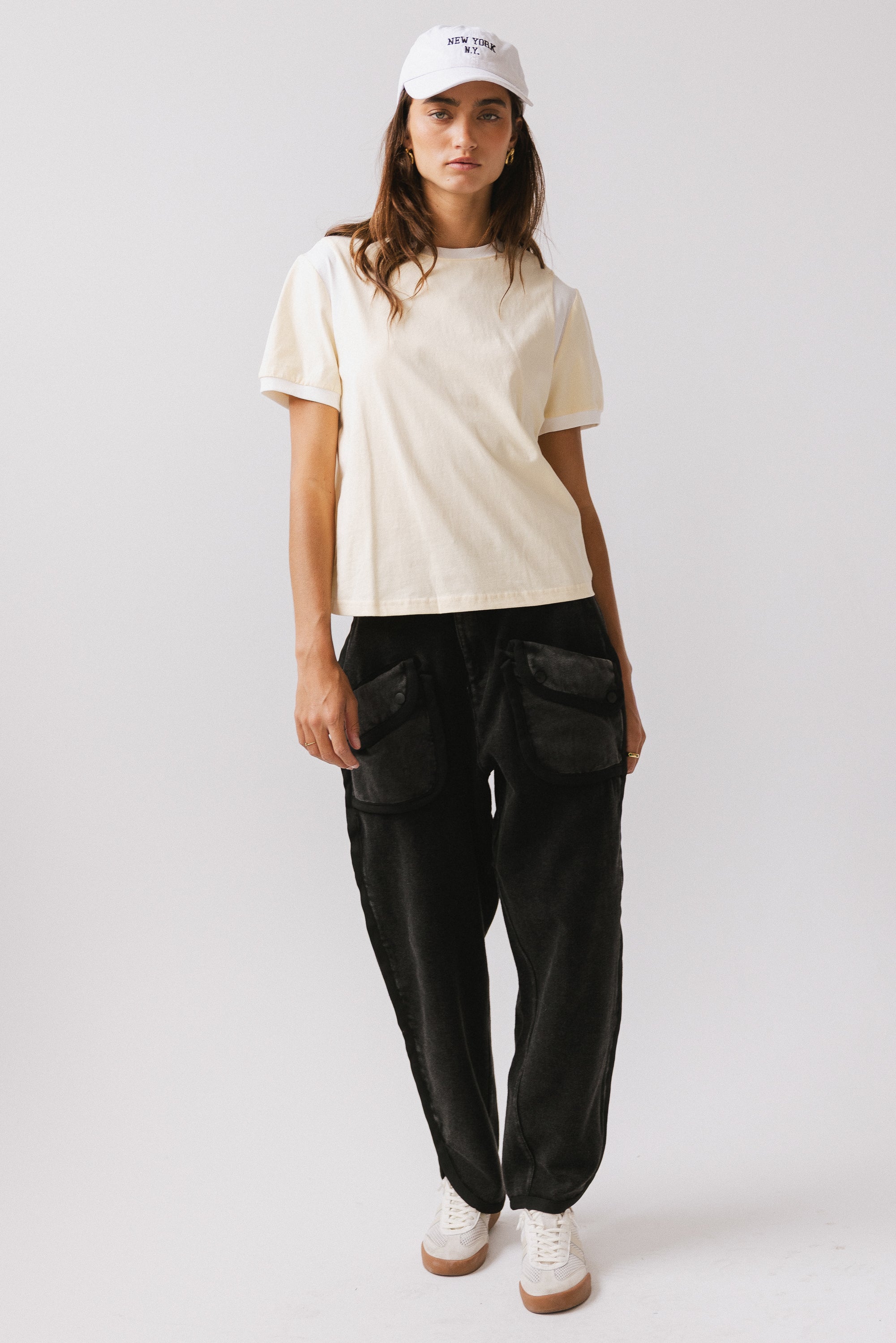Emma Contrast Top in Yellow FINAL SALE
